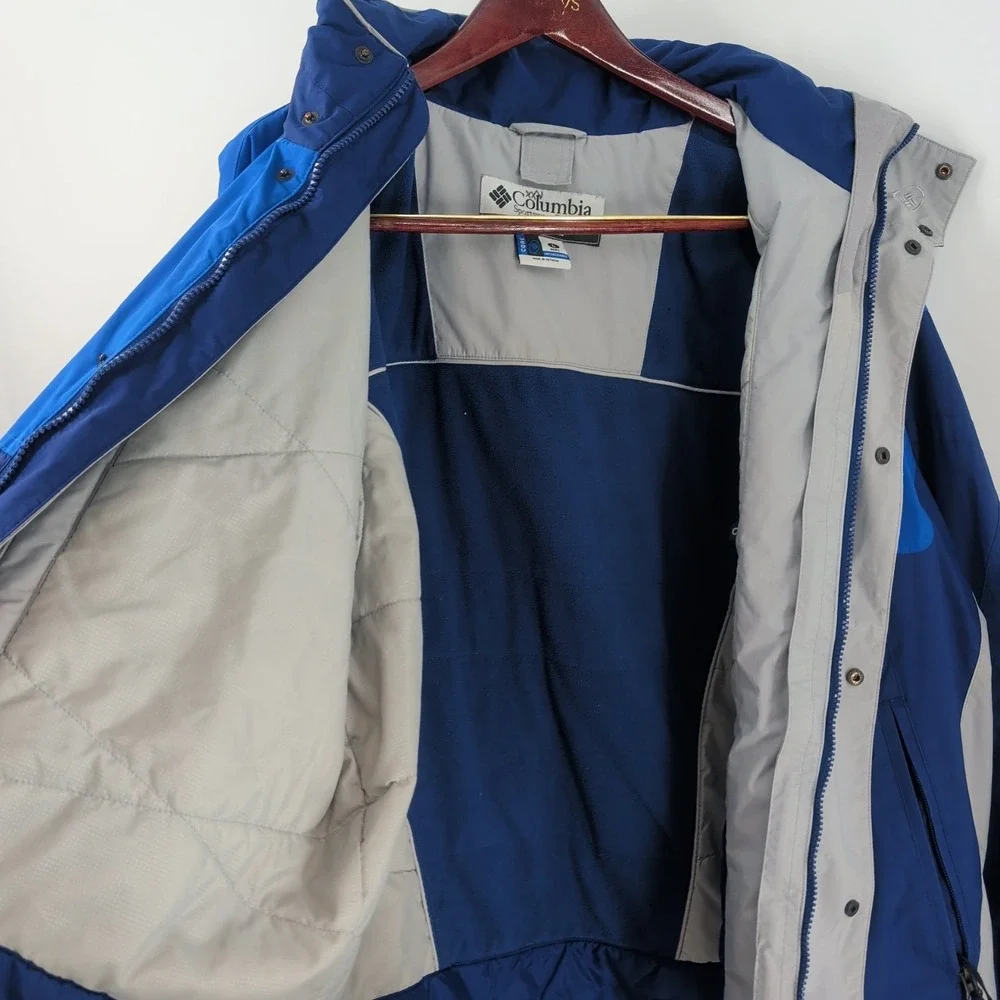 Columbia Bugaboo II Interchange Waterproof Insulated‎ Windbreaker Jackets Blue L